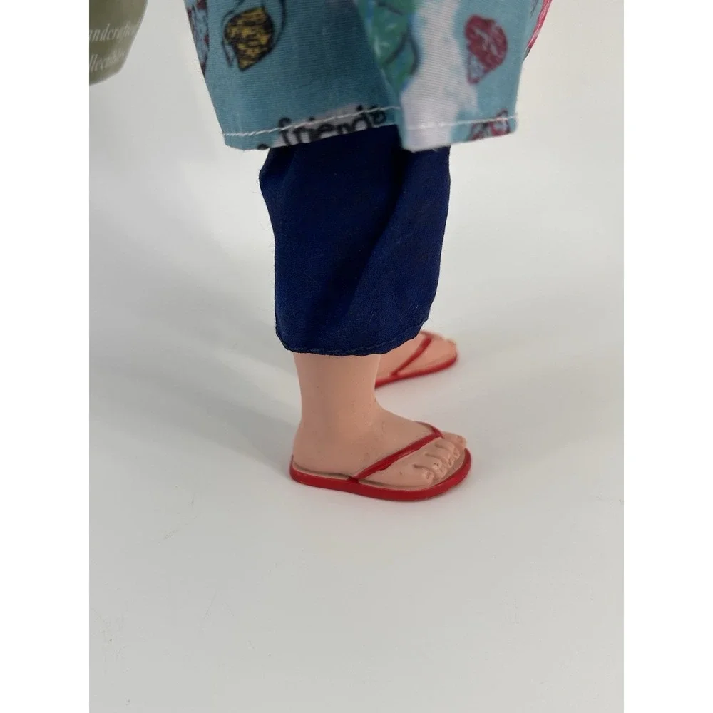 Santa's Workshop Beach Party Coastal Santa Hawaiian Shirt Flip Flops‎ 10